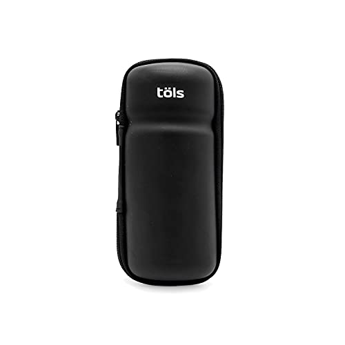 TÖLS Bidon Portaherramientas Bicicleta, 18 x 7cm, 0,58L | Porta Herramientas Bici Carretera, Impermeable y Compatible con Porta Bidones para Bici MTB | Estuche Herramientas Vacio, Negro