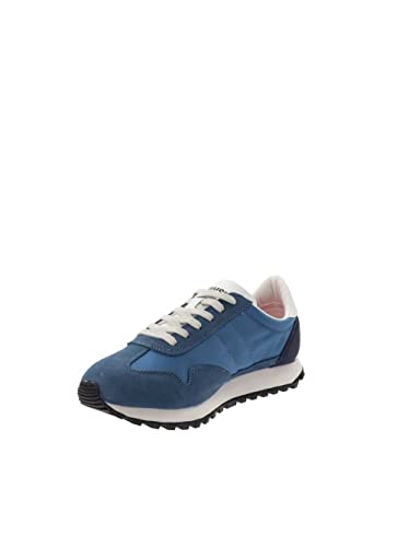 Blauer. USA Zapatillas Hombre Avio S2DAWSON02/NYS gamuza y tela detalles rojos fondo goma, Avio, 40 EU