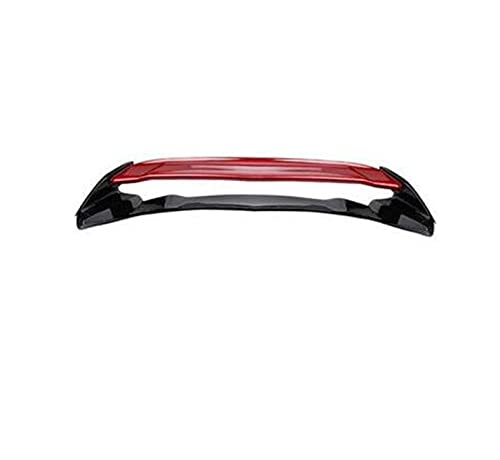 XHSM Alerón del Tronco para Toyota para CHR C-HR 2016 2017 2018 2019 Estilo Coche ABS Plástico Sin Pintar Color Alerón Trasero Maletero Labio ala Auto Accesorios Decorativos (Color : Black Red Color)