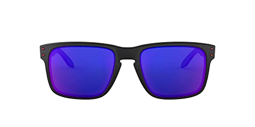 Oakley Holbrook - Gafas de sol, Unisex, Multicolor (Negro Mate/Positive Red), Talla única