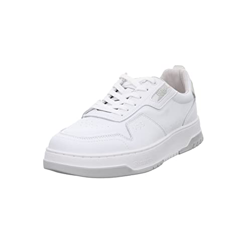 Blauer.USA Harper 07 - Zapatillas con cordones para hombre, piel lisa, ocio, elegantes, color blanco, Blanco Otros Combi, 46 EU