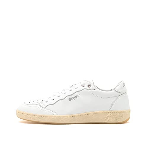 Blauer USA S3 Murray White Cream Zapatillas Deportivas para Hombre de Cuero, Color blanco., 40 EU