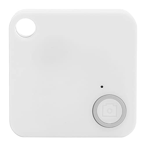 Dispositivo de Seguimiento Bluetooth Buscador de Llaves antipérdida Localizador de artículos Llave de Alarma antirrobo Compatible con iOS Android para niños Mascotas Teléfono con Billetera(Blanco)