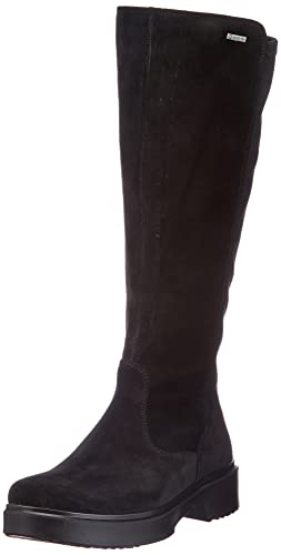 Legero Angel Gore-Tex Botas con Forro Ligero, Altas a la Rodilla Mujer, Negro 0000, 39 EU