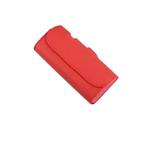 MSAFGY Caja de Almacenamiento for Parasol de Coche, Estuche Protector for Gafas de Sol, Compatible con Cadillac Seville XT4 CT4 CT5 SLR STS EXT CTS DTS ATS, Bolsa de Almacenamiento (Color : Red)