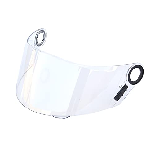 Sunydog Motocicleta Anti-UV Anti-Scratch Wind Shield Cascos Reemplazo de Visera de Lente para LS2 FF358 FF396, Transparent