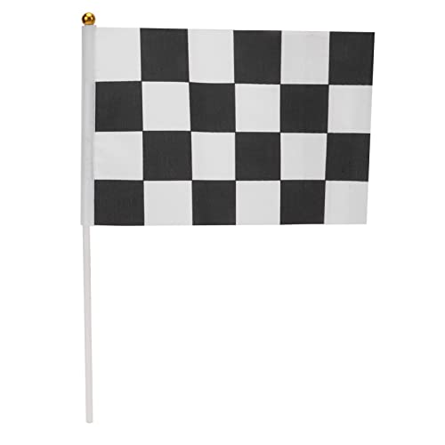 Bandera a Cuadros de 21x14 Cm, Bandera de Carreras Bandera de Carreras a Cuadros para RC Racing Car Sports Activities Home Party