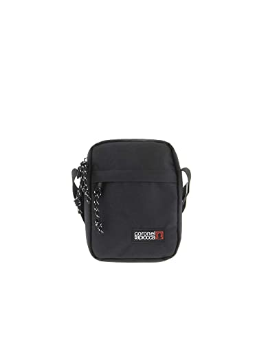 Coronel Tapiocca Bolso para Hombre Bolso Bandolera Urban Casual con Solapa Bolsillos y Cremallera Denim 17.5x22x5.5 cm Negro