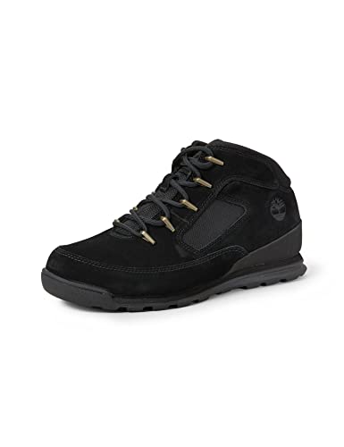 Timberland Hombre Euro Rock Heritage L/F Botas, Black Suede, 43 EU