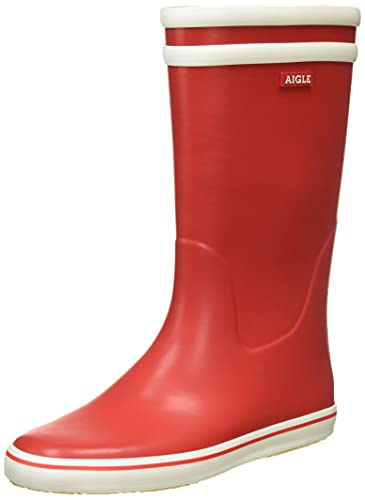 Aigle Malouine BT, Botas de lluvia para Mujer, Rojo (Rouge/Blanc), 41 EU