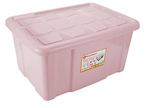 Baul Plastico Multifuncion 60l 61,5x45x30cm Rosa