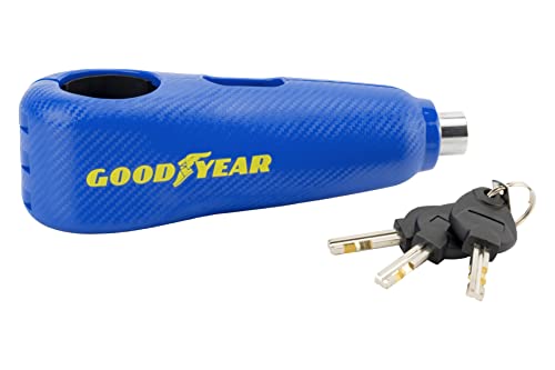 Goodyear Candado Antirrobo de Maneta de Moto con Alarma 120dB Azul