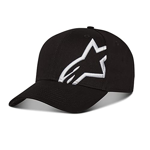 Alpinestars, Corp Snap 2, Gorra De Beisbol, Blanco Negro, Os, Hombre, Talla única