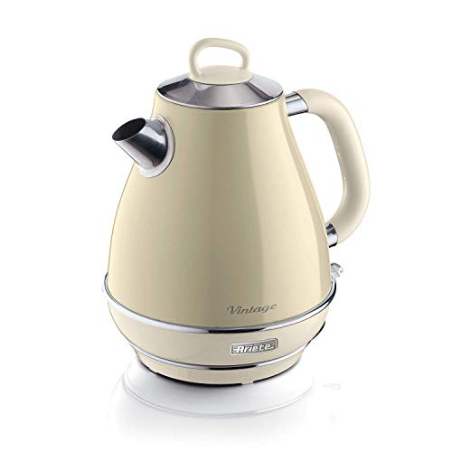 Ariete ARI-2869-BG hervidor de Agua, 2000 W, 1.7 litros, Acero Inoxidable, Beige Pastello