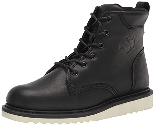 Harley-Davidson Botas de motocicleta de encaje Hickman para hombre, Negro, 46 EU