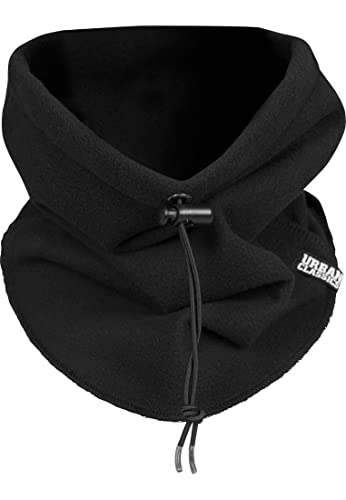 Urban Classics Forro Polar Cuello Gaiter Bufanda, Negro (# 7), Talla única Unisex Adulto