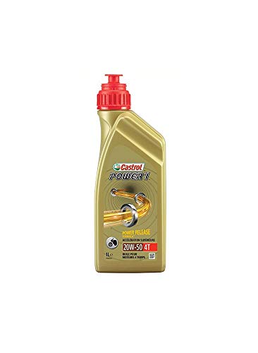 Castrol Power 1 4T, 20W-1L 50 Aceite de Motor, para Moto