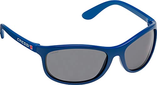 Cressi Rocker Floating Sunglasses Gafas de Sol Deportivas Flotantes con Estuche Rígido, Unisex Adulto, Royal Azul/Lentes Ahumadas, Talla Única