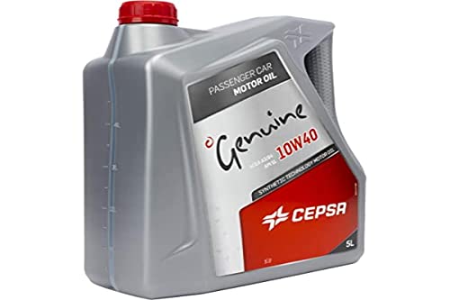 CEPSA GENUINE 10W40 MAX 5L - Lubricante semisintético para vehículos gasolina y diésel