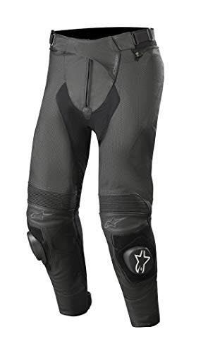 Alpinestars Missile v2 Airflow - Pantalones de Piel (Talla 44), Color Negro