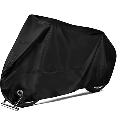 EMSMIL Funda para Moto Cubierta Cubre Protectora Impermeable de 190T Oxford para Motocicleta Scooter Protección para Exteriores contra la Lluvia Nieve Sol 245 x 105 x 125 cm