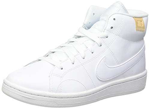 NIKE Court Royale 2 Mid, Zapatillas Bajas Mujer, Blanco (White/White), 38.5 EU