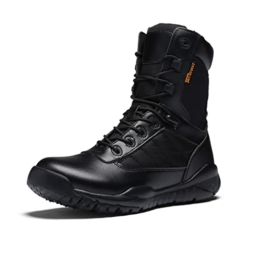 Botas de Moto Impermeables Off Road Adventure Touring, Botas duraderas para Caminar, Medio Tobillo Casual Sports Touring Cruise Calzado para Acampar y Viajar,Marrón,43