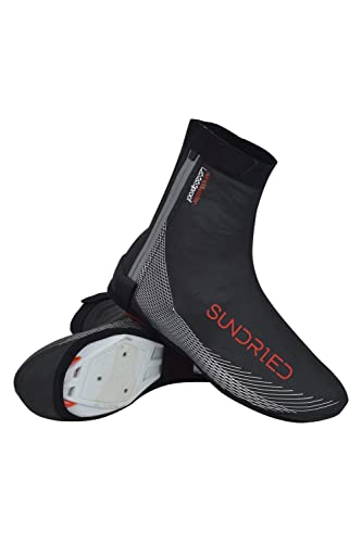 SUNDRIED Ciclismo Overshoes Mejor para el Invierno Verano Impermeable Overshoes la Bici del Camino de MTB Bicicleta de montaña Accesorios de Ciclismo (Black, XXL)