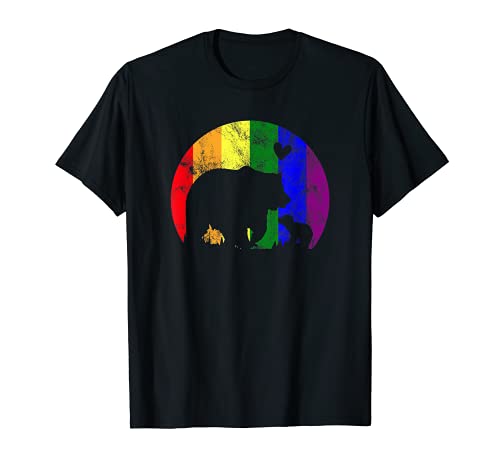 LGBT Gay Pride Mama Bear Mamá Oso Apoyo A La Igualdad Camiseta