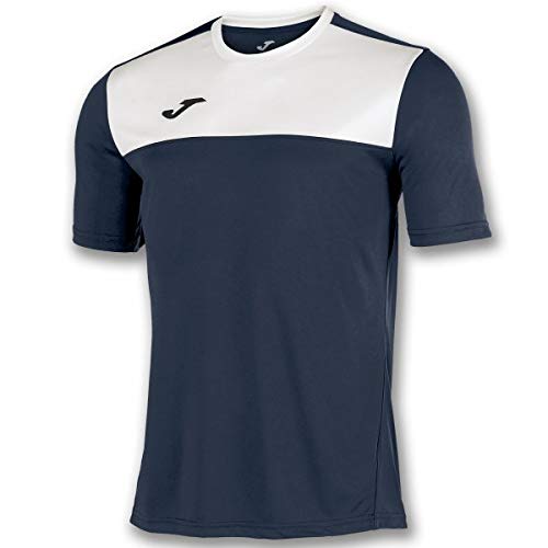 Joma Winner Camisetas Equip. M/C, Hombre, Marino Blanco, L