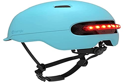 SMART4U Casco Urbano Acolchado - Luz LED Resistente con 7 Niveles de Intensidad automática, batería de 1000 mAh, Autonomía aproximada de 36h