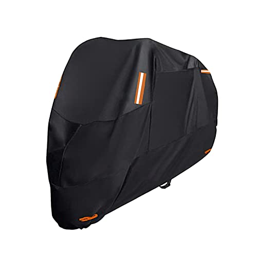 Funda Impermeable Motocicleta, Funda Universal para Motocicleta de 125 cc-150 CC con 300D de Grosor, Resistente al desgarro y Gruesa, con Protector Solar para Motocicleta