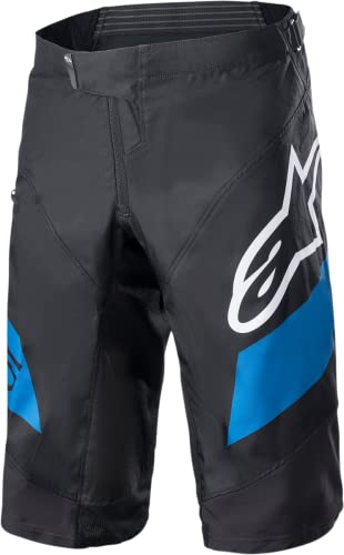 Alpinestars Racer Shorts, Black/Bright Blue, 38