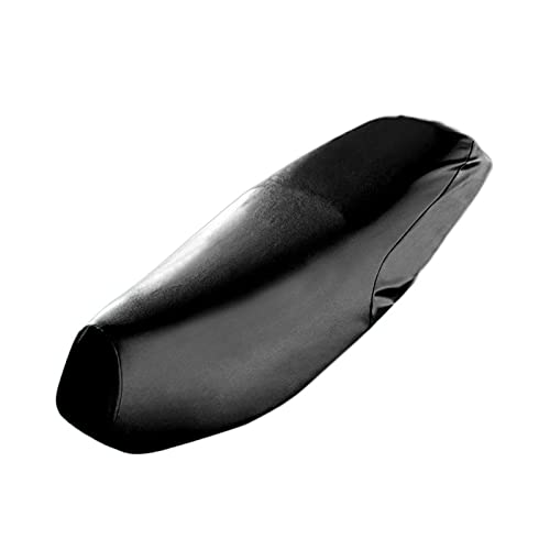 Liekadijiae Funda para Asiento de Motocicleta de Piel, Funda de Asiento de Moto Universal Negro, Cubierta de Asiento de Motocicleta Impermeable, para La Mayoría de Motocicletas y Vehículos Eléctricos