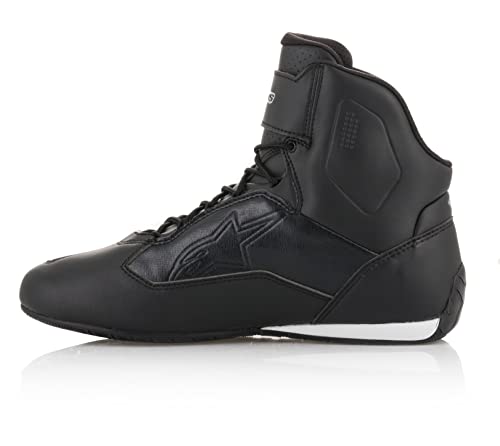 Alpinestars Women's Faster 3 Shoes, Botas de Motociclista Unisex Adulto, Negro Plateado, 40 EU