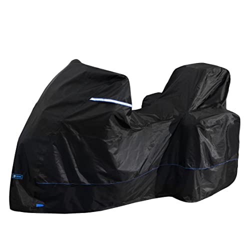 FENRIR 230cm 420D Cubierta para motocicleta impermeable protege la pintura resistente al calor exterior Protectora por aventura R1250GS F850GS F750GS S1000XR TIGER VERSYS VSTROM NC750X CB500X TRACER