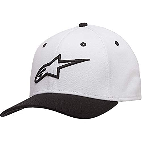 Alpinestars Ageless Curva Hat Gorra de béisbol, Hombre, Blanco Negro, S/M