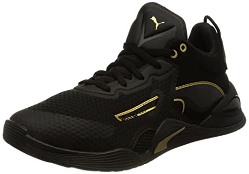 PUMA Fuse Moto Wn's, Zapatillas de Gimnasio Mujer, Multicolor Black Team Gold, 36 EU