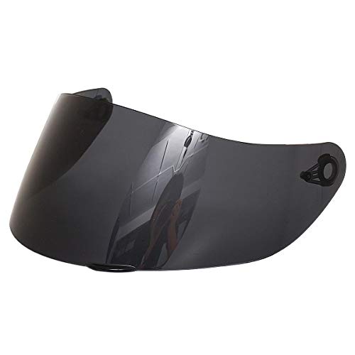 NO LOGO FJY-Visor, Visera for AGV K3 K5 SV Motocicleta Casco Desmontable Vidrios Casco de la Moto de Motocross de la Lente de la Cara Llena del Visera (Color : Smoke)