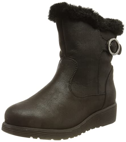 Skechers Keepsakes Wedge Comfy Winter, Botines Mujer, Black, 37 EU