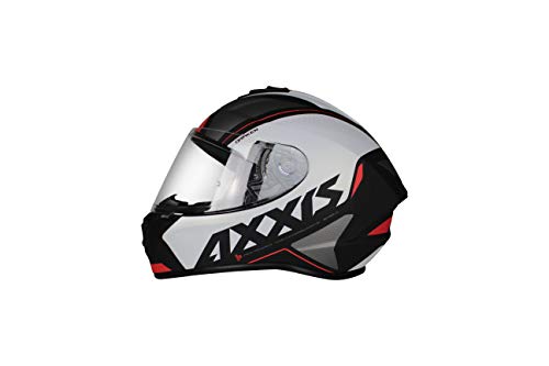 AXXIS Casco Moto Integral FF112 DRAKEN Gear A0 Blanco Perla Mate Talla XS (53-54 cms) Homologado