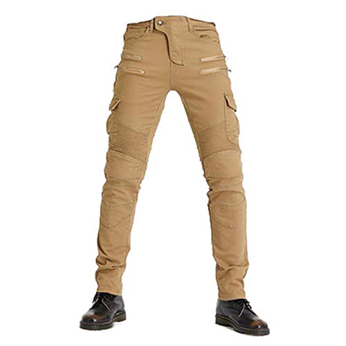 Pantalones De Moto De Ciclismo De Carreras Vaqueros De Montar Para Mujer Equipo De Protección De Rebote Lento Para Una Protección Más Segura Equipo De Protección Extraíble, Más Conveniente