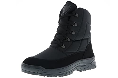 Antarctica Botas de nieve forradas para hombre, Negro , 43 EU