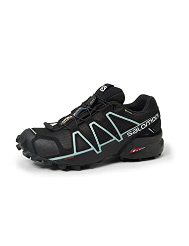 Salomon Speedcross 4 Gore-Tex W, Zapatillas Mujer, Black Metallic Bubble Blue, 40 2/3 EU