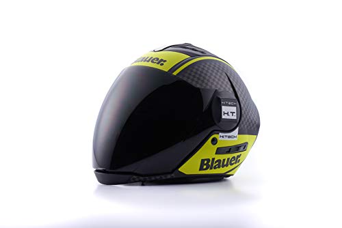 Blauer HT Blauer-Casco Mystic gráfico B XS Black/Titanium/Yellow, Adultos Unisex, X-Small