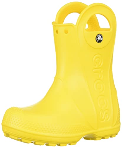 Crocs Handle It Rain Boot Kids Náuticos Unisex Niño,Amarillo,24/25 EU