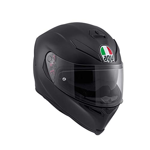 AGV 0041A4MY_003_ML K5 S Solid Casco Moto Integral, Negro Mate, ML