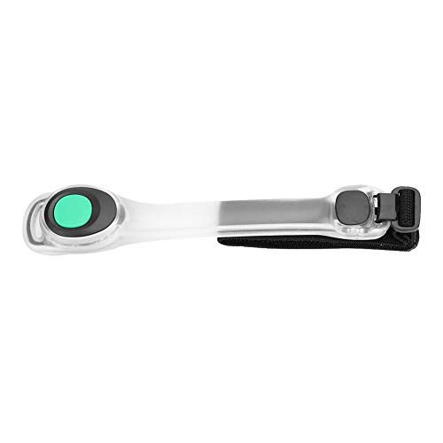 Alomejor Brazalete LED Correa de Seguridad de Alta Visibilidad Brazalete de luz Reflectante para Correr en Bicicleta al Aire Libre al Aire Libre(Green)