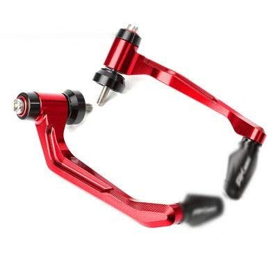 QBIYA Aptos for la KYMCO AK550 AK 550 2017-2020 Motocicleta CNC de Aluminio del Manillar empuñaduras Acoples + Freno palancas de Embrague Protector Decoración De Motos (Color : Rood)