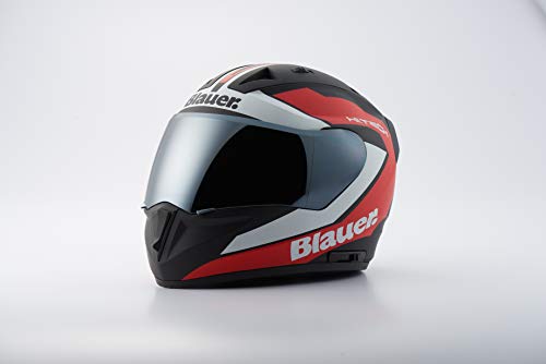 Blauer - Casco Snaper gráfico B XS BLACK MATT/RED/WHITE